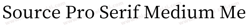Source Pro Serif Medium Medium字体转换